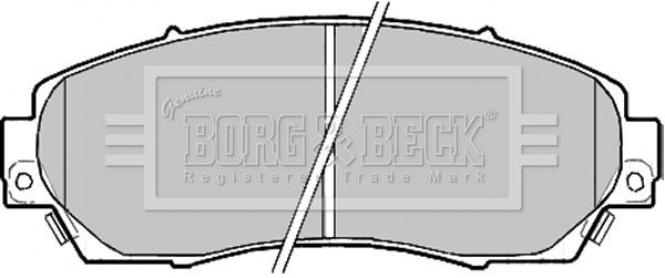 BORG & BECK Bremžu uzliku kompl., Disku bremzes BBP2204